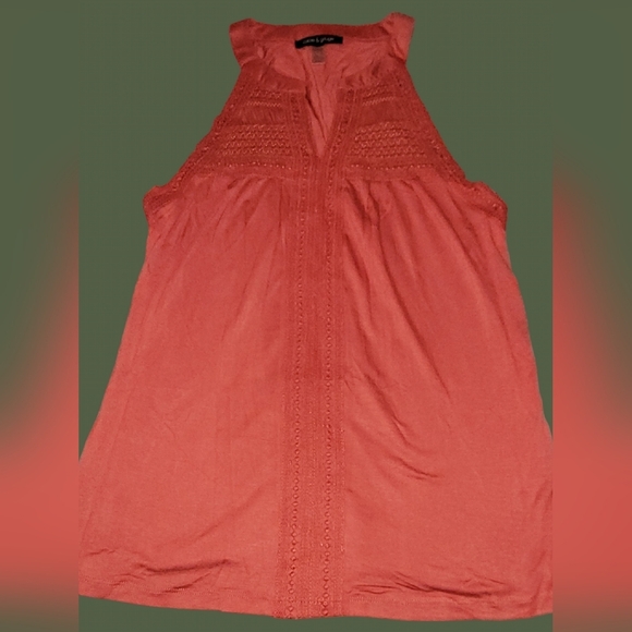 Cable & Gauge Womens Boho Crochet W/Lace Sleeveless HalterTop Sz. SM - Picture 1 of 4